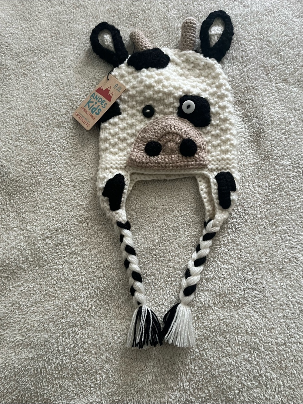Andes Gifts Child’s Cow Knit Hat